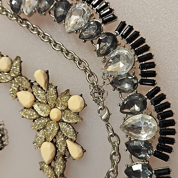 Lot of 7 statement necklaces crystals beads rhinestones all wearable bag#4 - Picture 9 of 13